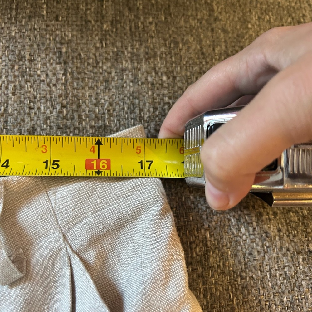 Lord & Taylor Linen Vest and Skirt Set in Light Beige - Picture 8 of 11